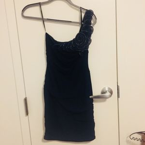 Navy Wrap Dress